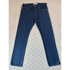 Industry Of All Nations Clean Selvedge Jeans Mens 31x29 Blue Straight Leg USA